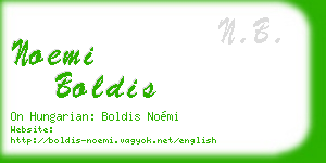 noemi boldis business card